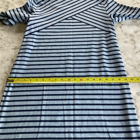 T-shirt dress a line navy blue light blue size M - Picture 2 of 10